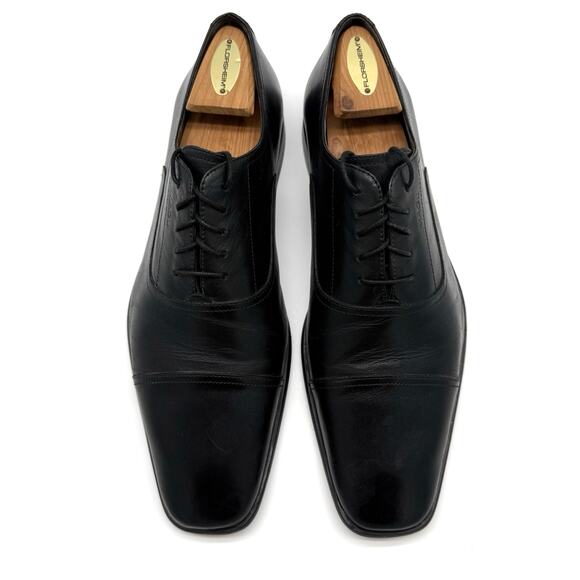 Bruno Magli Men's Shoes 10 Leather Lace-Up Oxford Dress Cap Toe Lightly Used - Picture 6 of 13